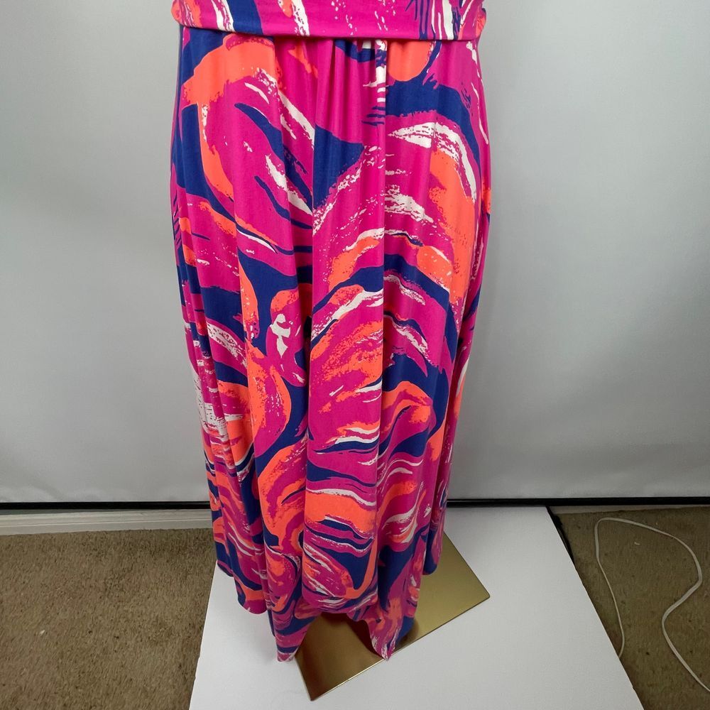 Lilly Pulitzer Pink and Blue Midi Dress - Picture 9 of 14
